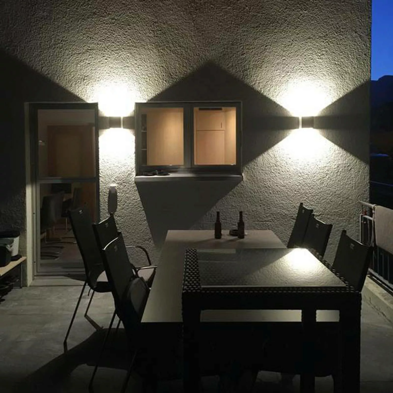 Betongraue LED-Außenwandlampe Riak günstig online kaufen