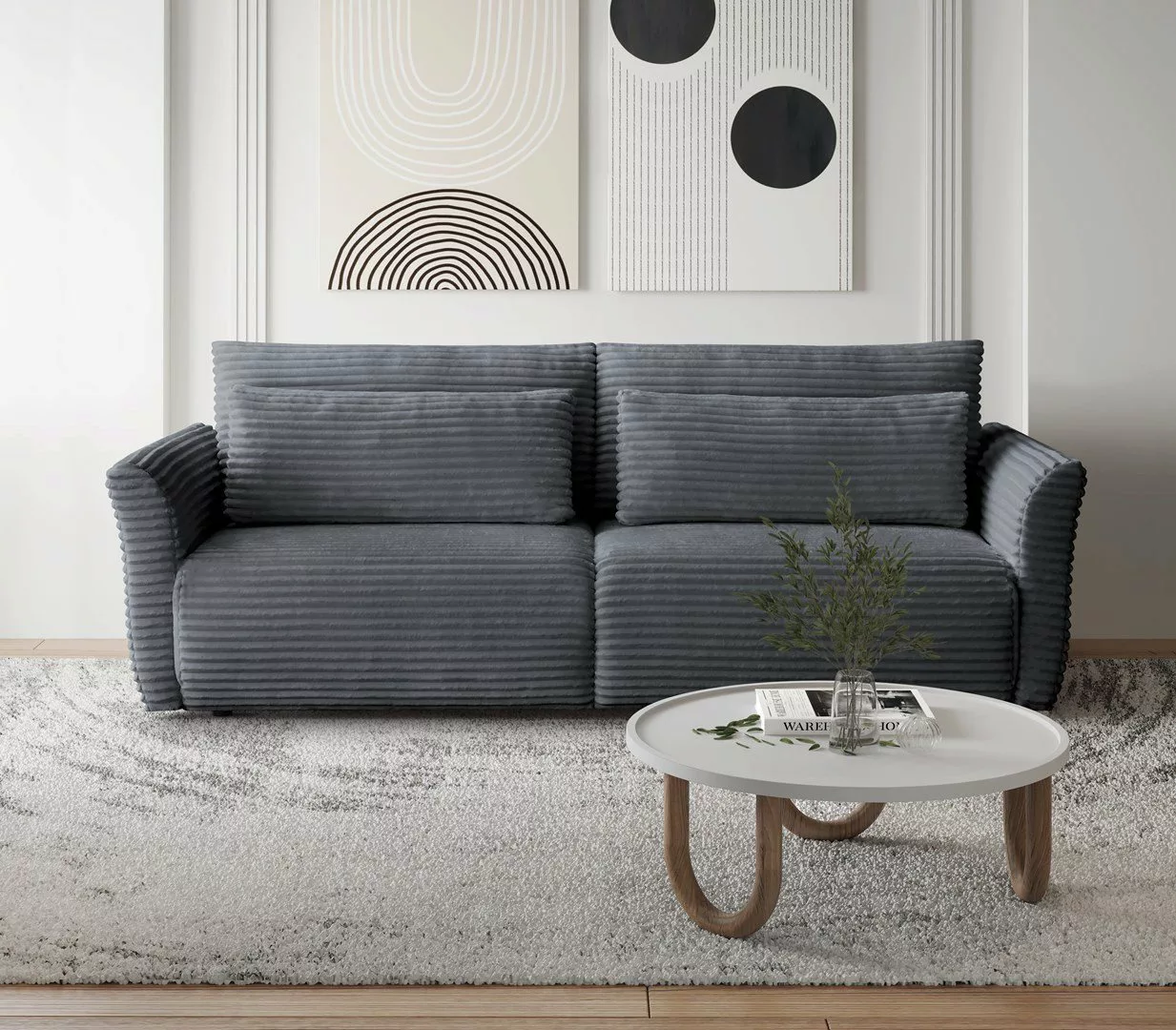 Beautysofa 3-Sitzer Modernes weiches bequemes elegantes Sofa für Wohnzimmer günstig online kaufen