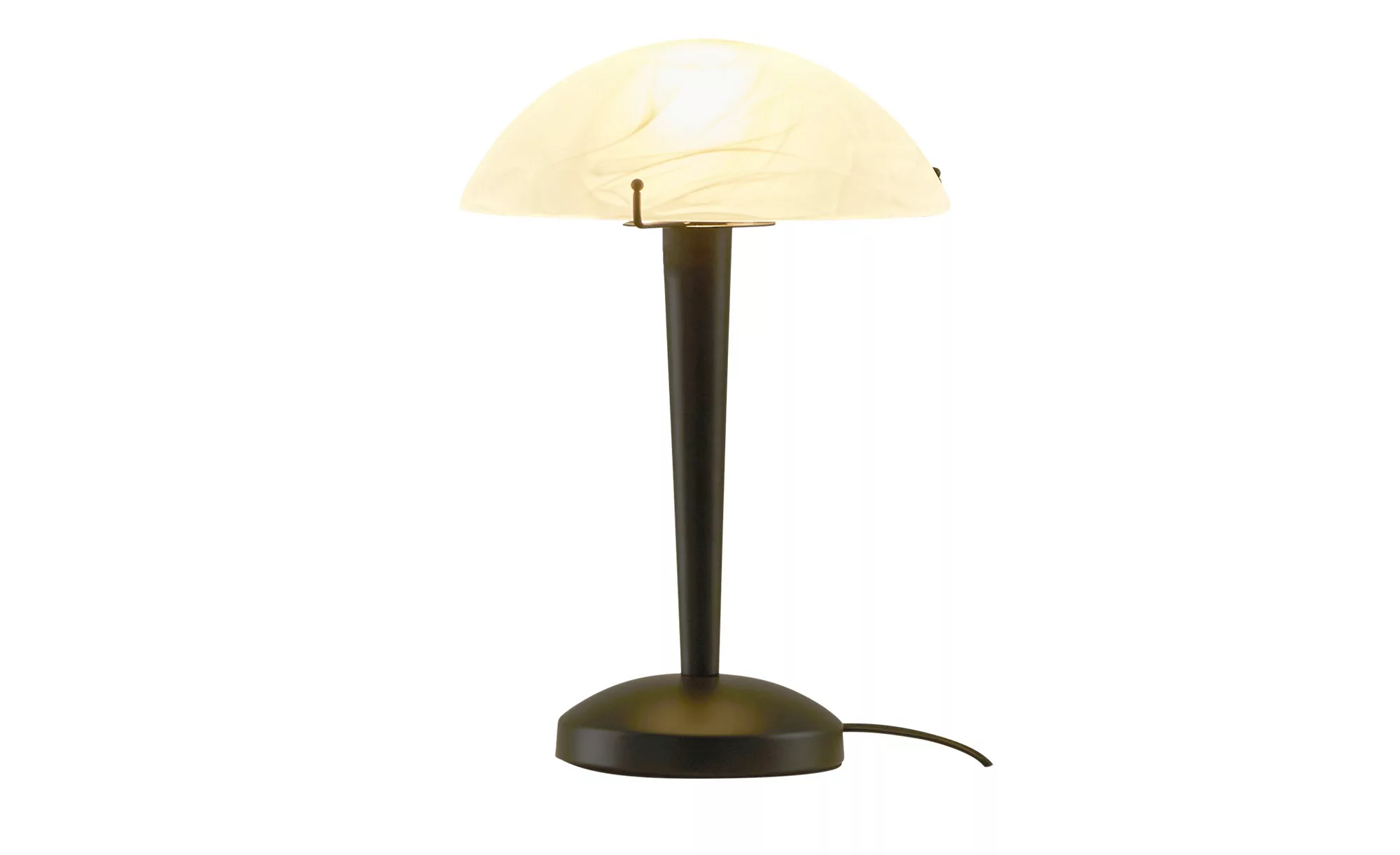 KHG LED-Tischleucht, 1-flammig, schwarz mit Alabasterglas ¦ Maße (cm): H: 3 günstig online kaufen