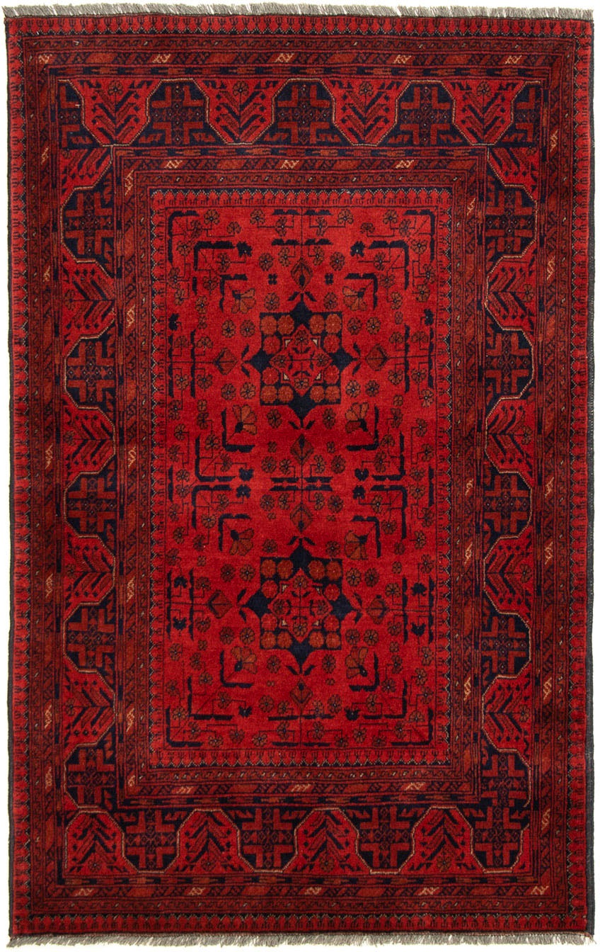 morgenland Orientteppich »Afghan - Kunduz - 155 x 100 cm - dunkelrot«, rech günstig online kaufen