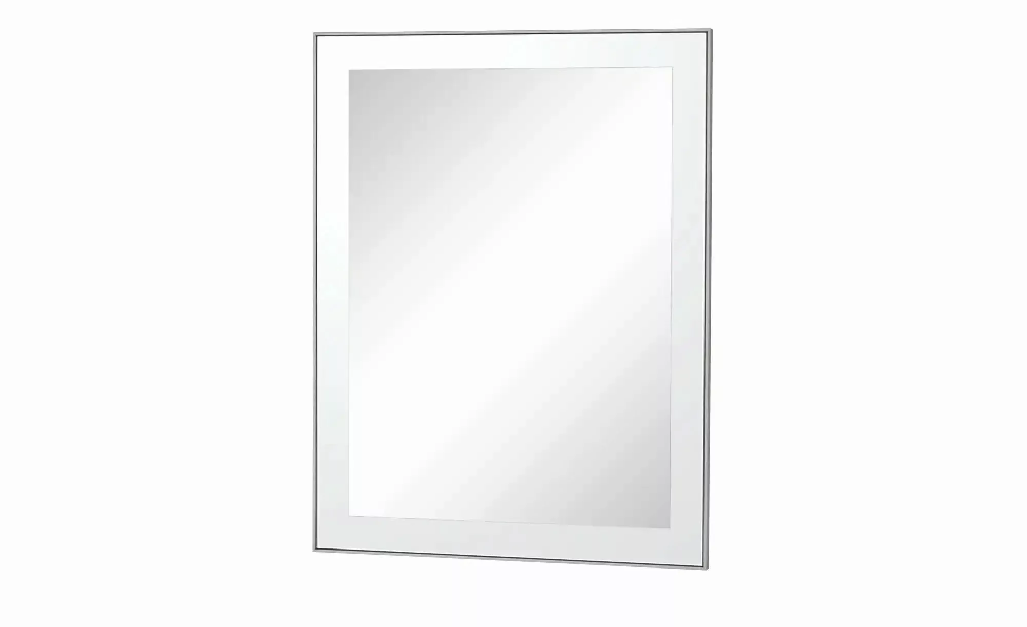 Spiegel 60 x 77 cm Duna ¦ weiß ¦ Glas,Aluminium,Holzwerkstoff ¦ Maße (cm): günstig online kaufen