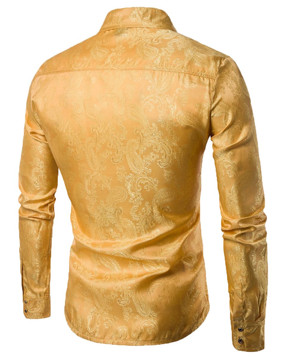 Allthemen Langarmhemd mit floralem Muster dünnes günstig online kaufen
