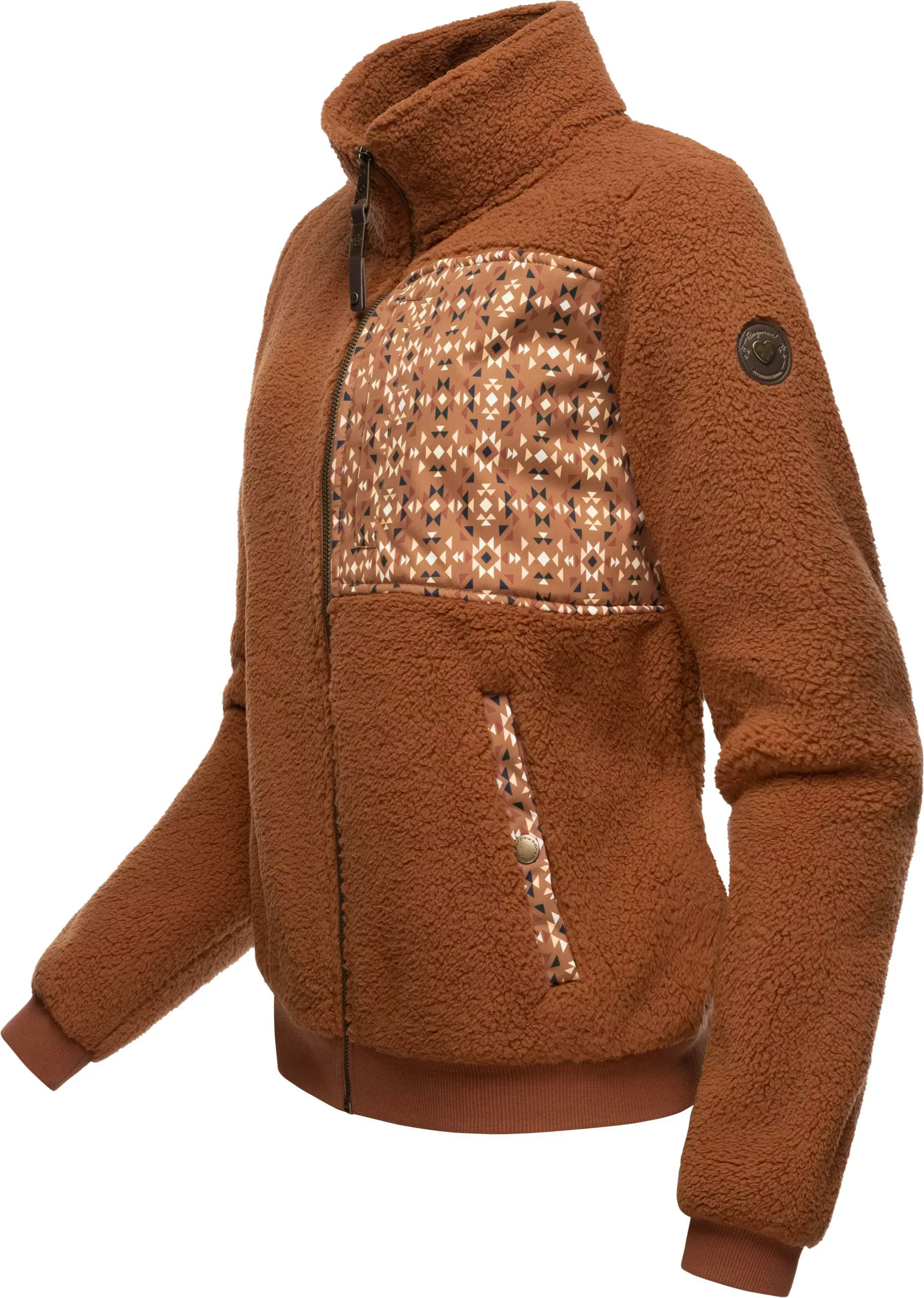 Ragwear Sweatjacke "Imolla", Flauschige Übergangsjacke aus Teddyfleece günstig online kaufen