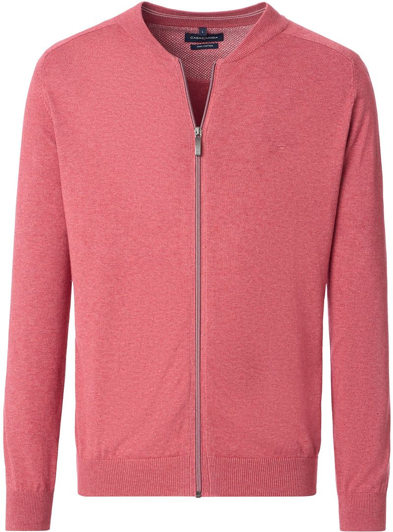 Casa Moda Strickjacke Zip Fresh Brick - Größe 5XL günstig online kaufen