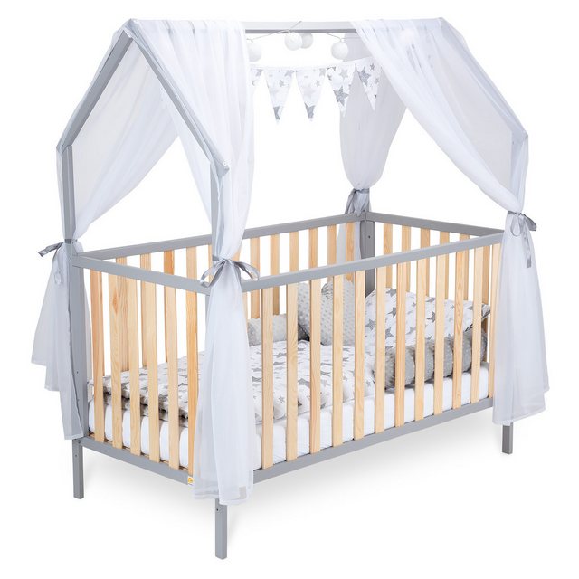 FabiMax Kinderbett Hausbett Schlafmütze Weiß mit Deko-Set, Kiefer massiv, G günstig online kaufen