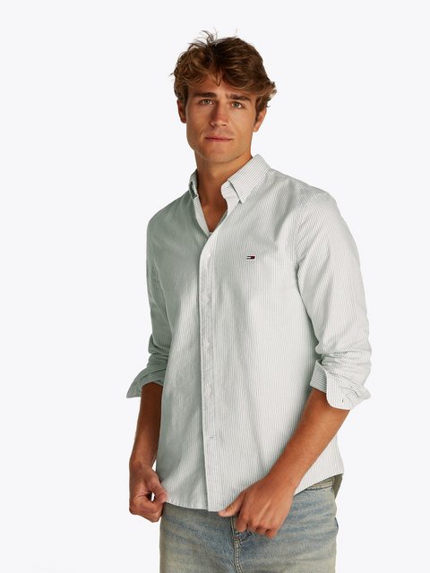 Tommy Jeans Langarmhemd TJM SLIM STRIPE OXFORD SHIRT EXT Mit Button-Down-Kr günstig online kaufen