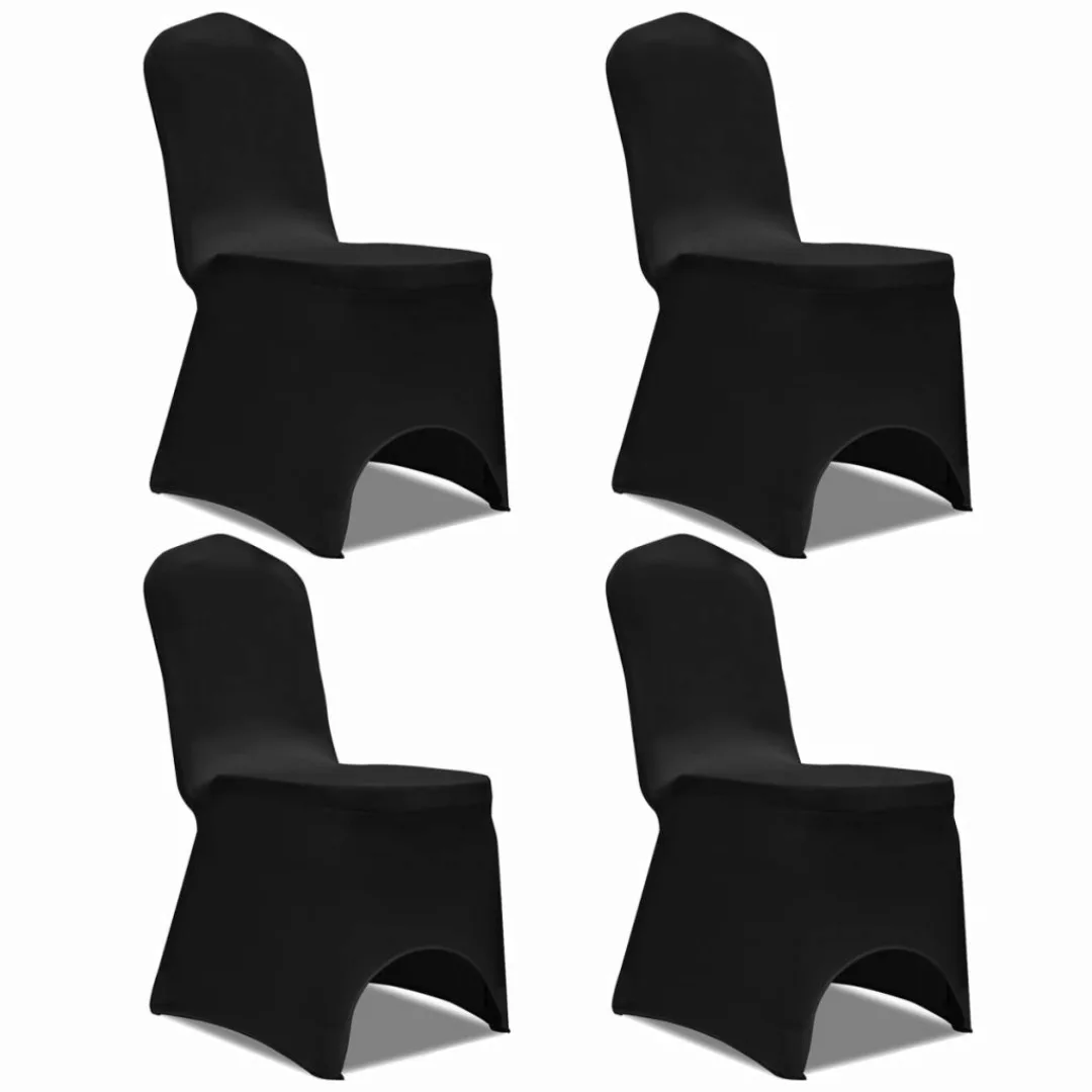 Stretch Stuhlbezug 4 Stück Schwarz günstig online kaufen
