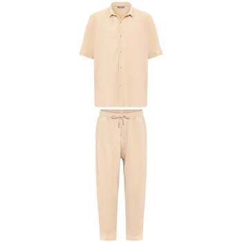 Dandalo  Hemdbluse Arjen Pleated Oversize Short Sleeve Shirt Wide Leg Trous günstig online kaufen