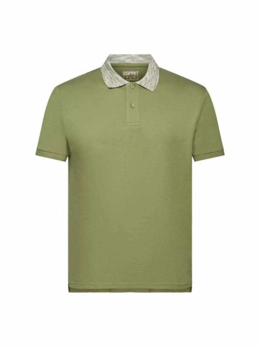 Esprit Poloshirt Poloshirt mit Kragen im Space-Dye-Look günstig online kaufen