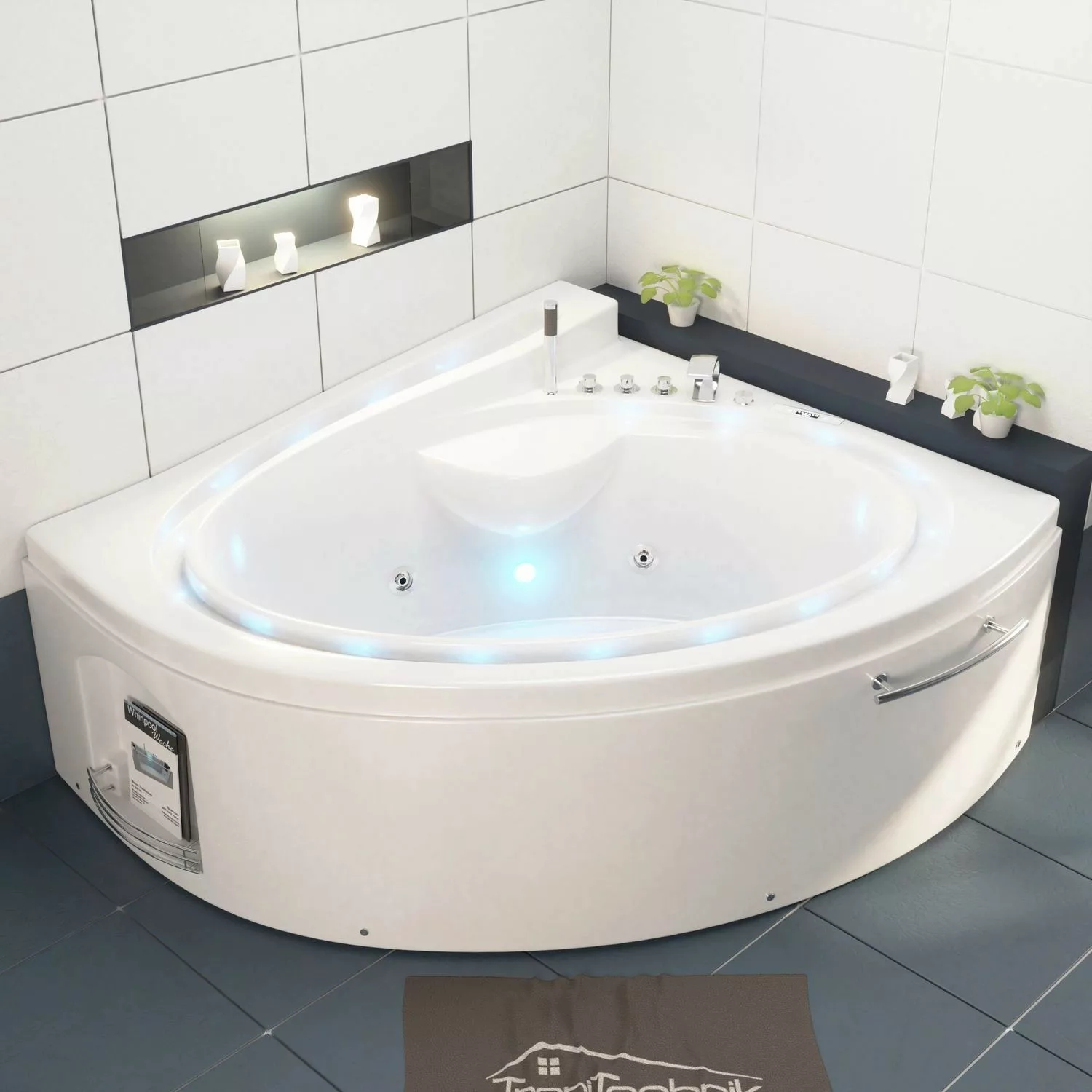 Tronitechnik Whirlpool Badewanne Hydra 165Cm X 148Cm Mt Heizung Massage Bac günstig online kaufen