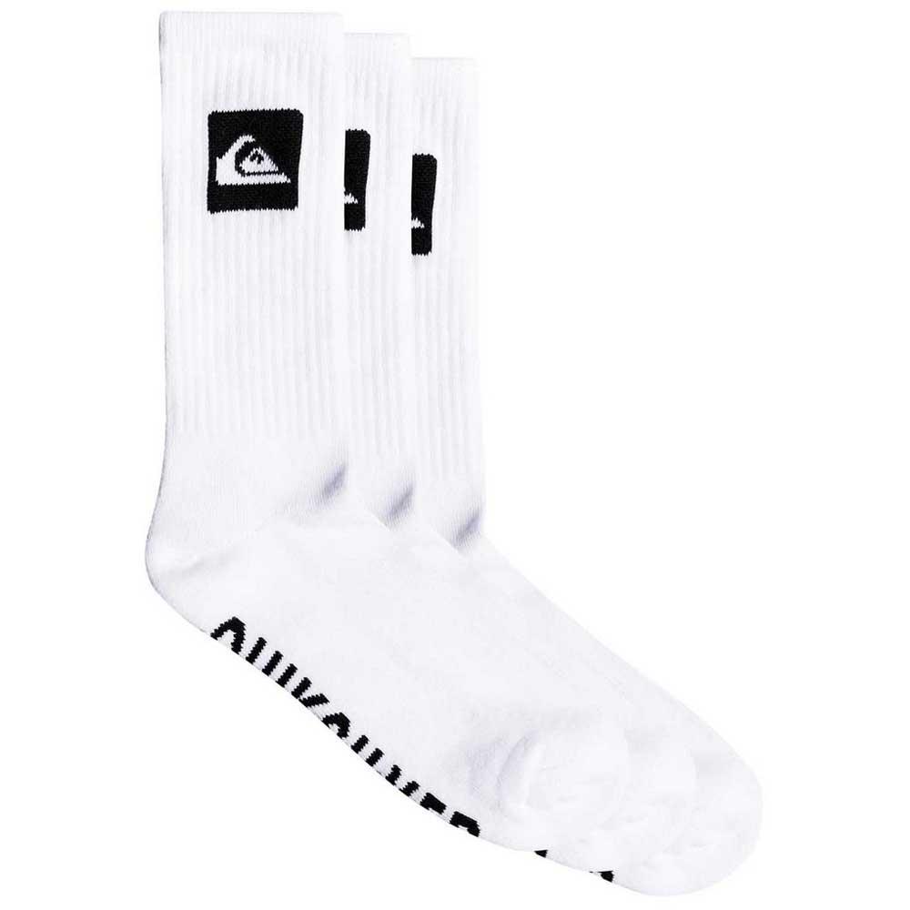 Quiksilver Crew Socken 3 Paare One Size White günstig online kaufen