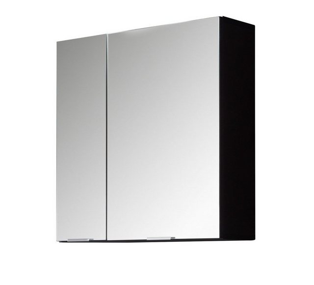 ebuy24 Badezimmerspiegelschrank ConceptOne Bad Spiegelschrank 2 Türen grau, günstig online kaufen