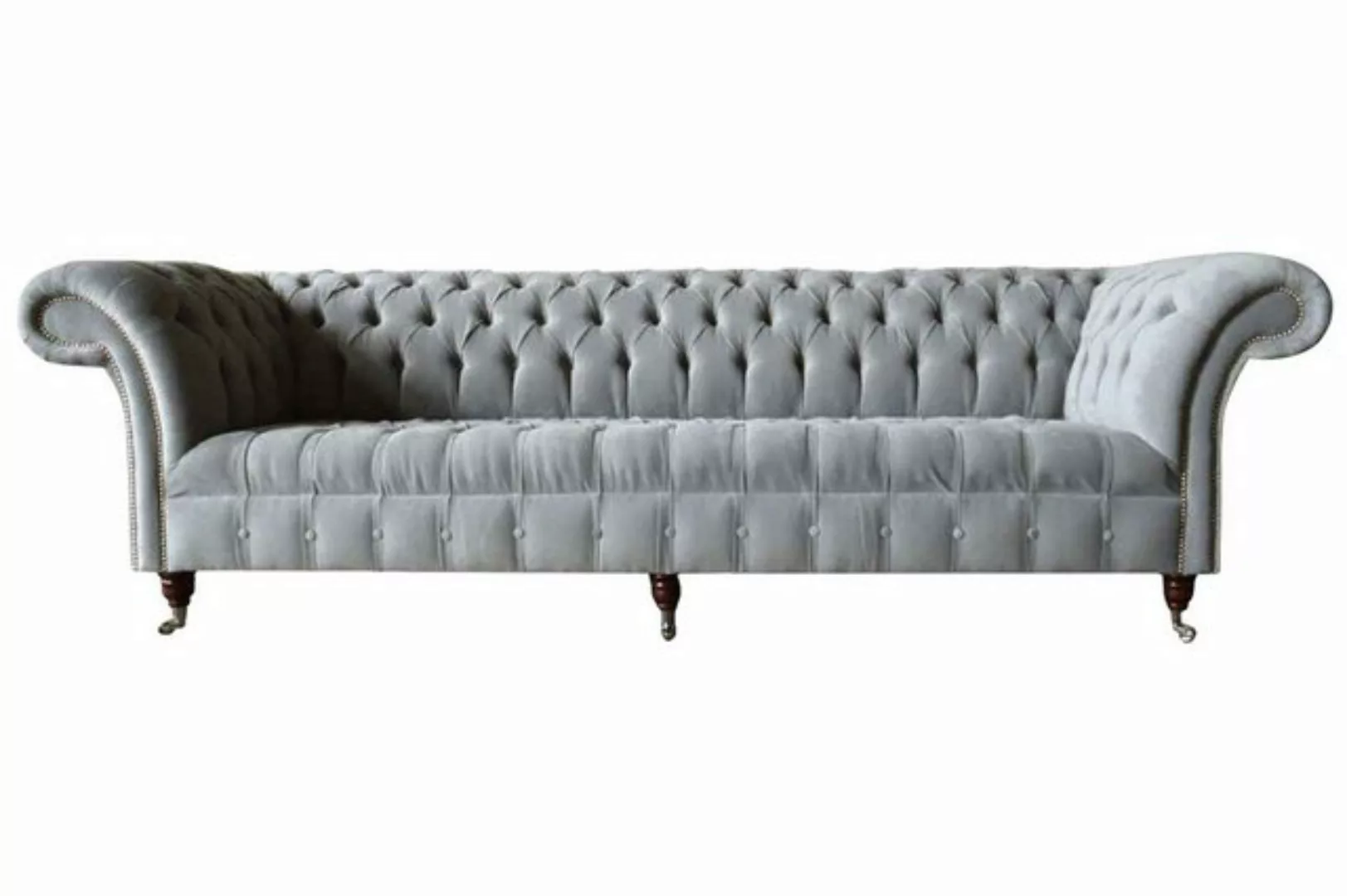 JVmoebel Sofa Chesterfield Design Sofa 4 Sitzer Couch Polster Luxus Textil günstig online kaufen