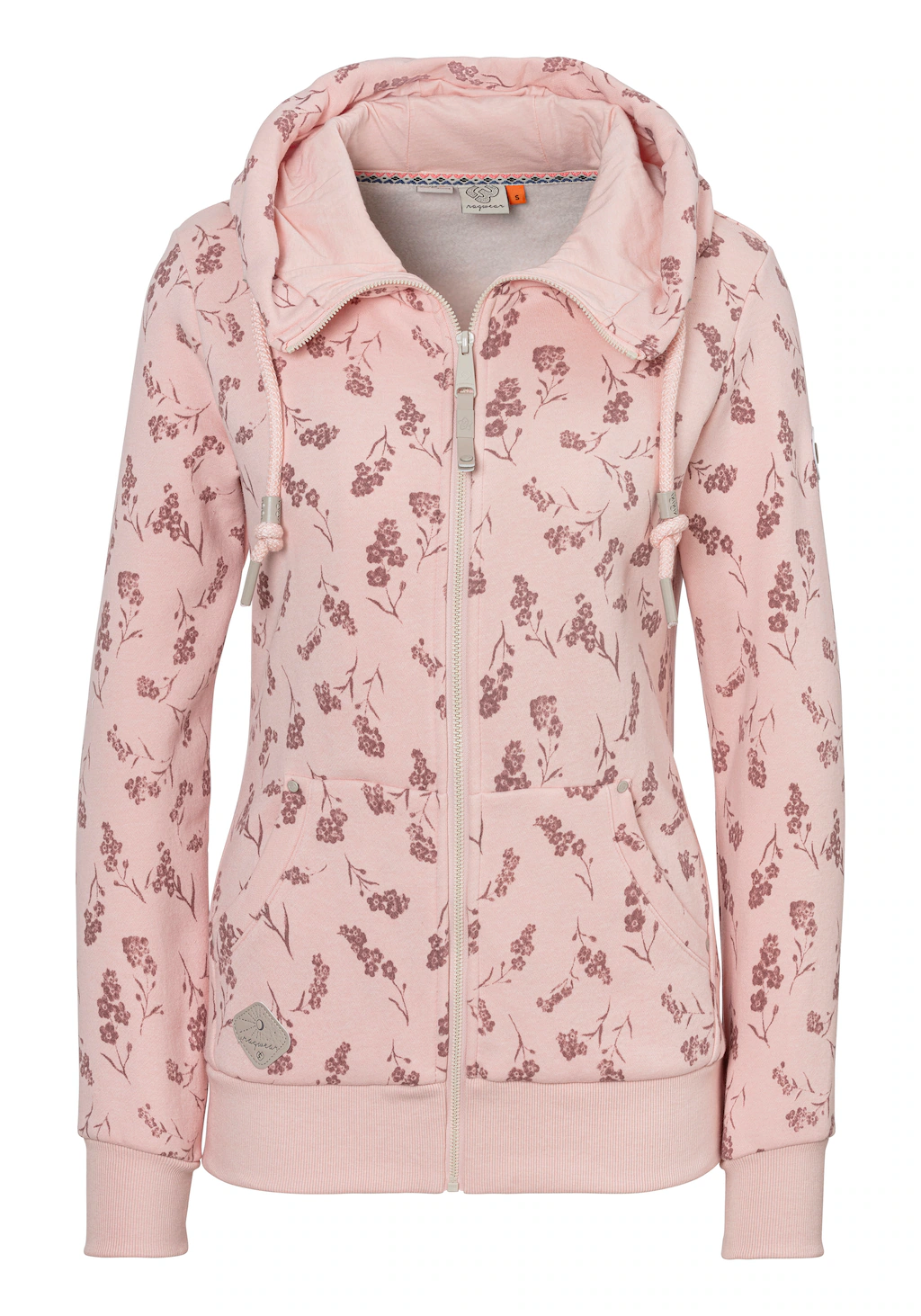 Ragwear Sweatjacke NESKA FLOWER ZIP COMFY mit Alloverdruck und gemütlicher günstig online kaufen