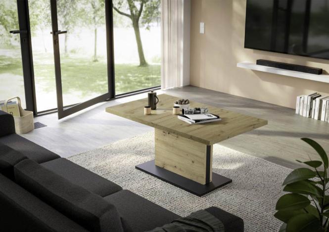 Mäusbacher Couchtisch "Lift Couchtisch", höhenverstellbar 56-75cm, Breite T günstig online kaufen