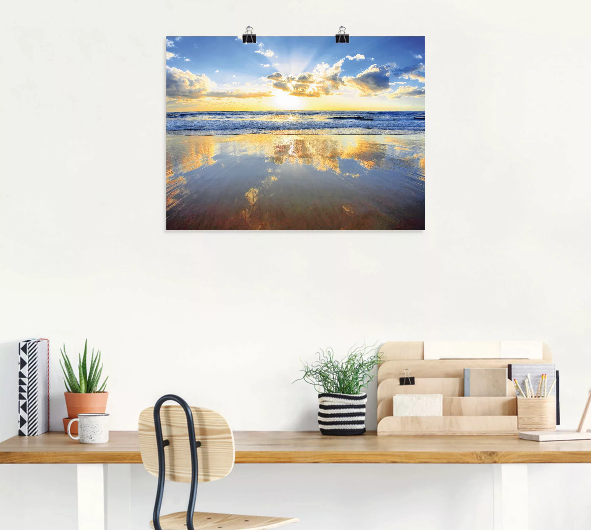 Artland Wandbild "Sonnenaufgang über dem Ozean", Himmel, (1 St.) günstig online kaufen