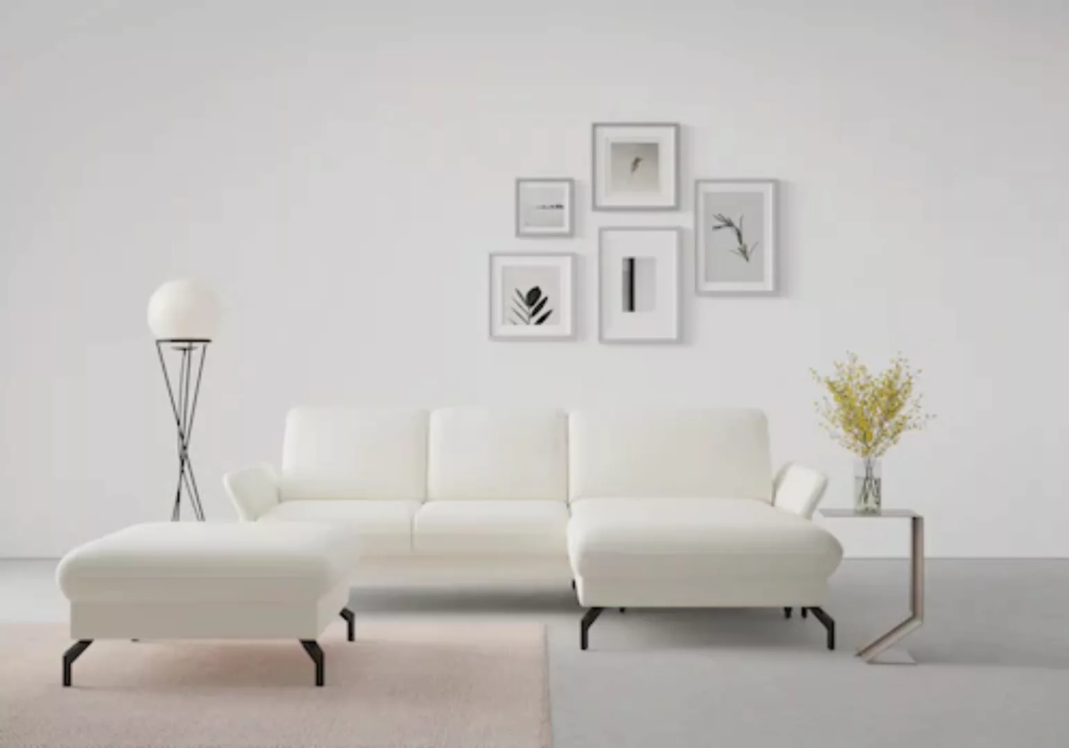 sit&more Ecksofa »Fashion L-Form«, wahlweise mit Kopfteilverstellung und Vo günstig online kaufen