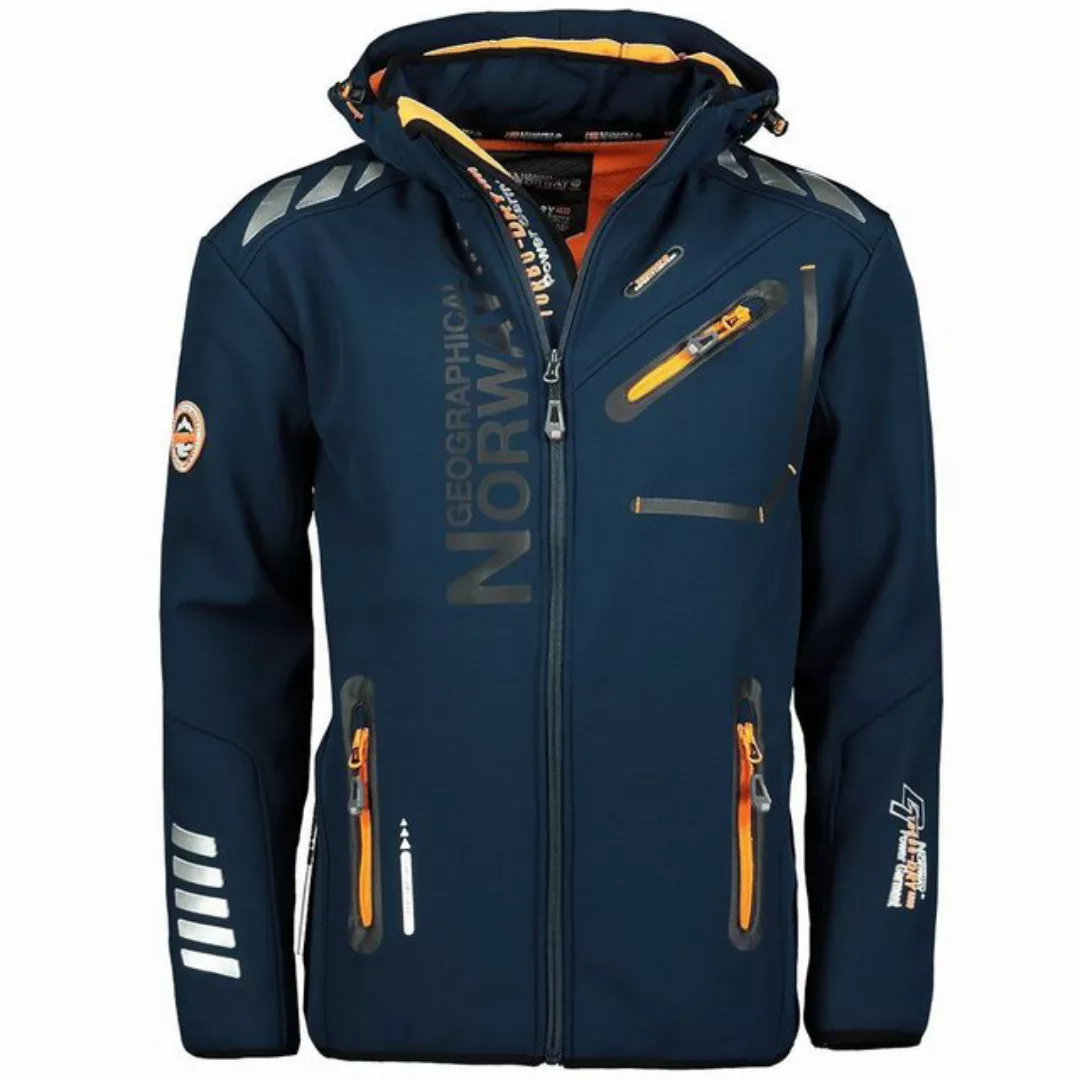 Geographical Norway Softshelljacke Herren Outdoor Jacke brroyaute Navy-Oran günstig online kaufen