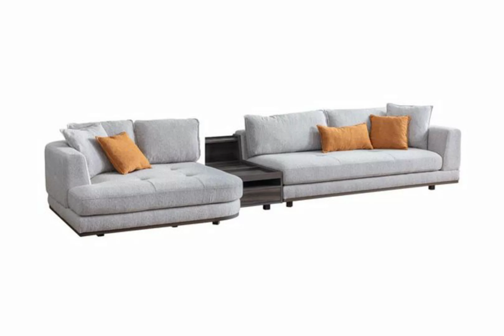 Xlmoebel Ecksofa Graues Ecksofa für das Wohnzimmer in L-Form - Exklusive Co günstig online kaufen