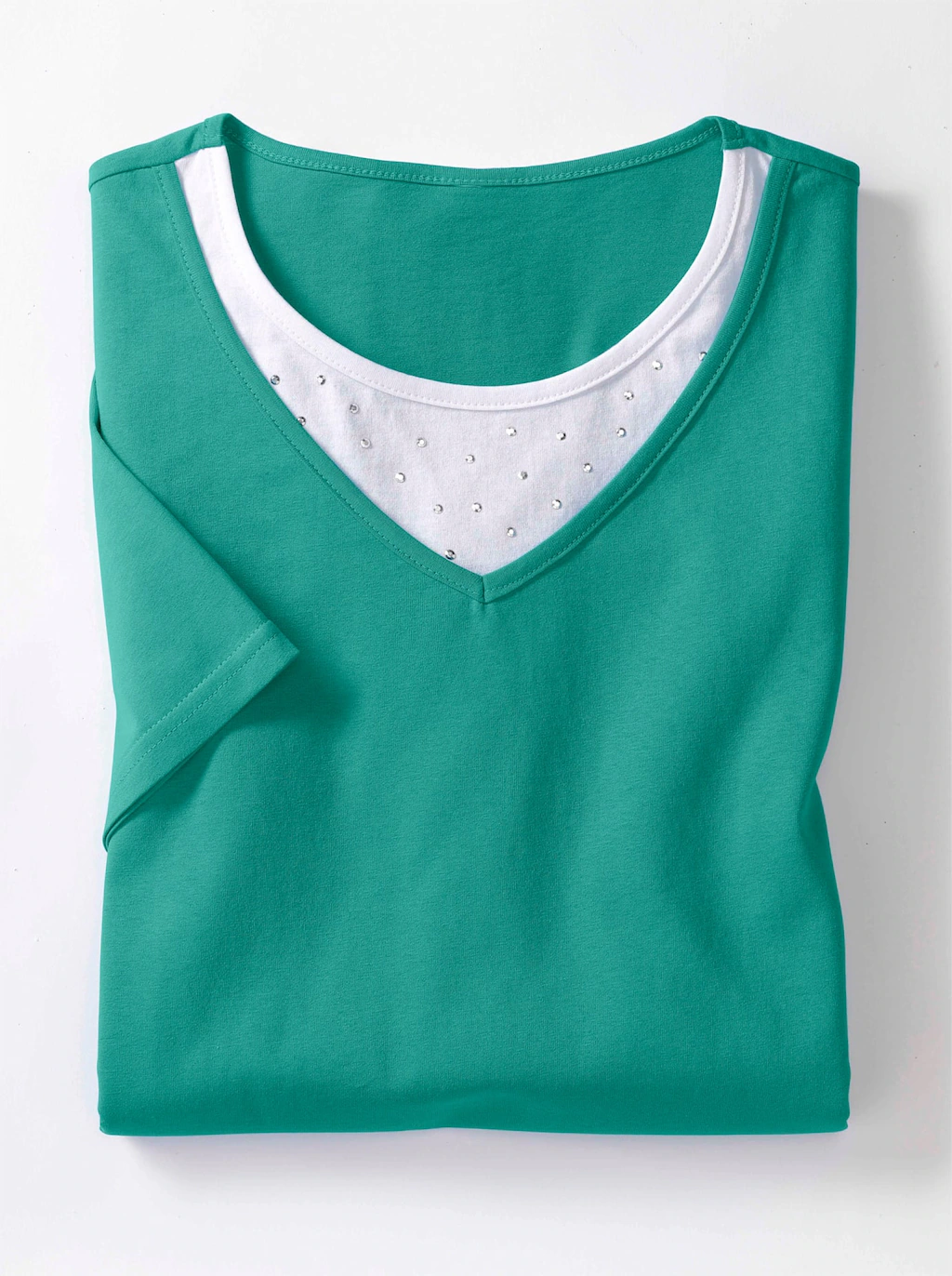 Classic Basics Kurzarmshirt "2-in-1-Shirt" günstig online kaufen