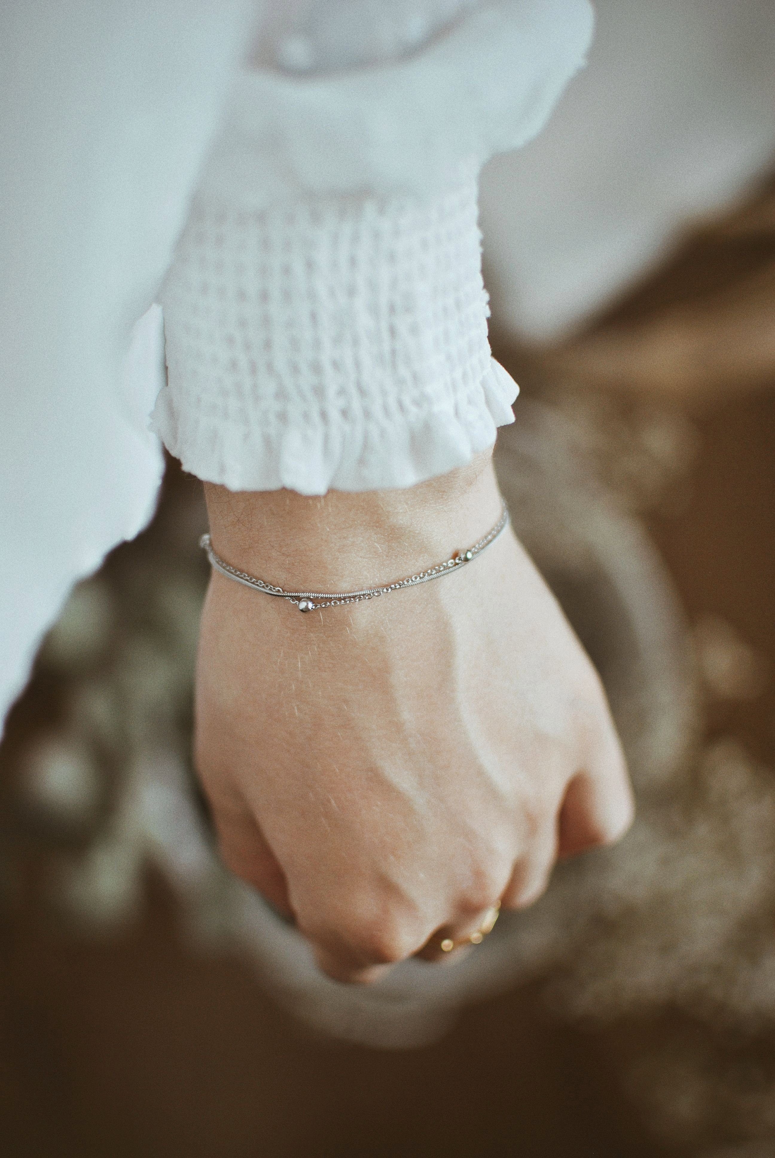 Hey Happiness Edelstahlarmband Damen Layer Kugeln, günstig online kaufen