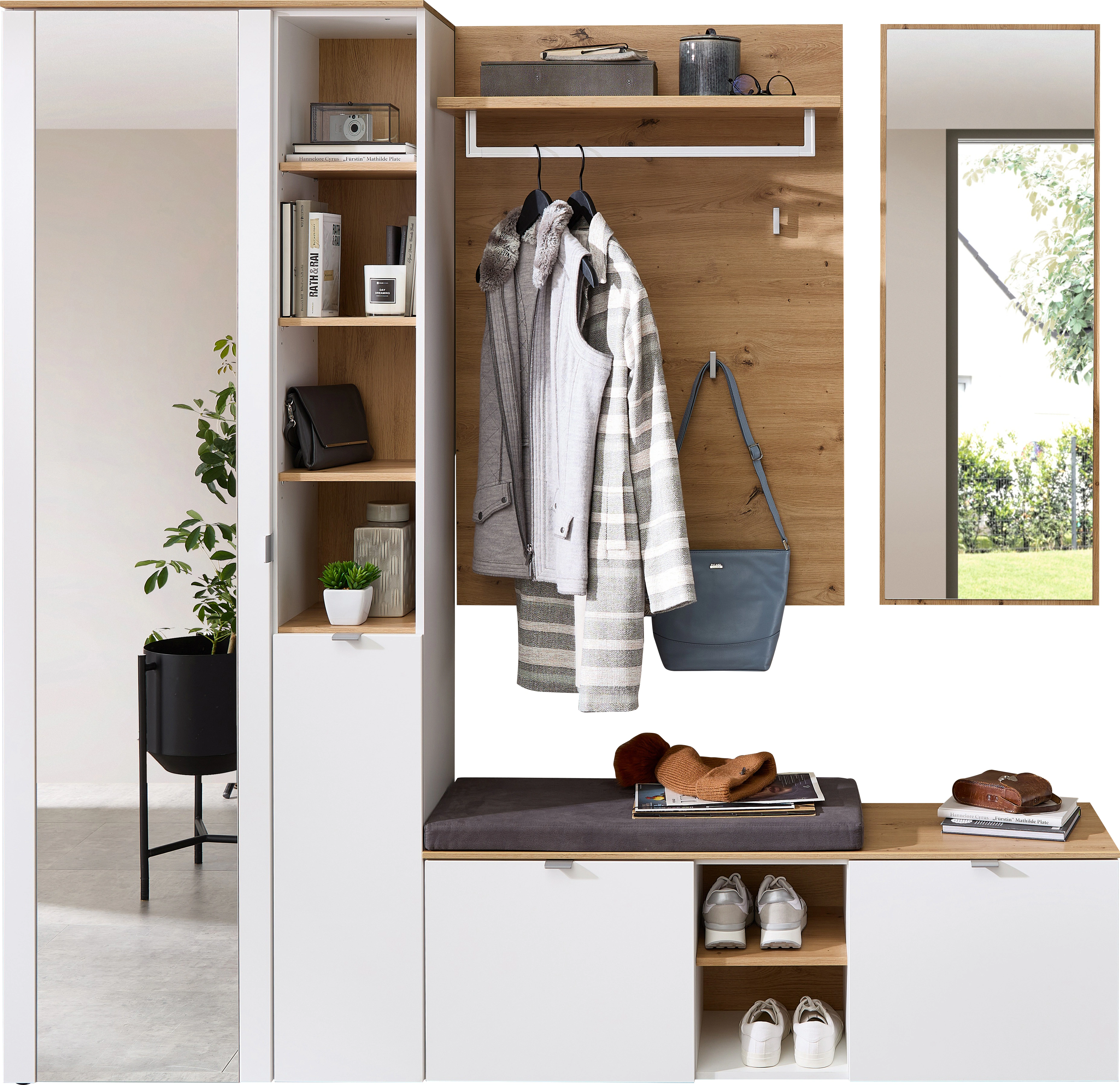 Innostyle Garderoben-Set "Bari Garderobenprogarmm, BxHxT 206x202x38 cm", (S günstig online kaufen