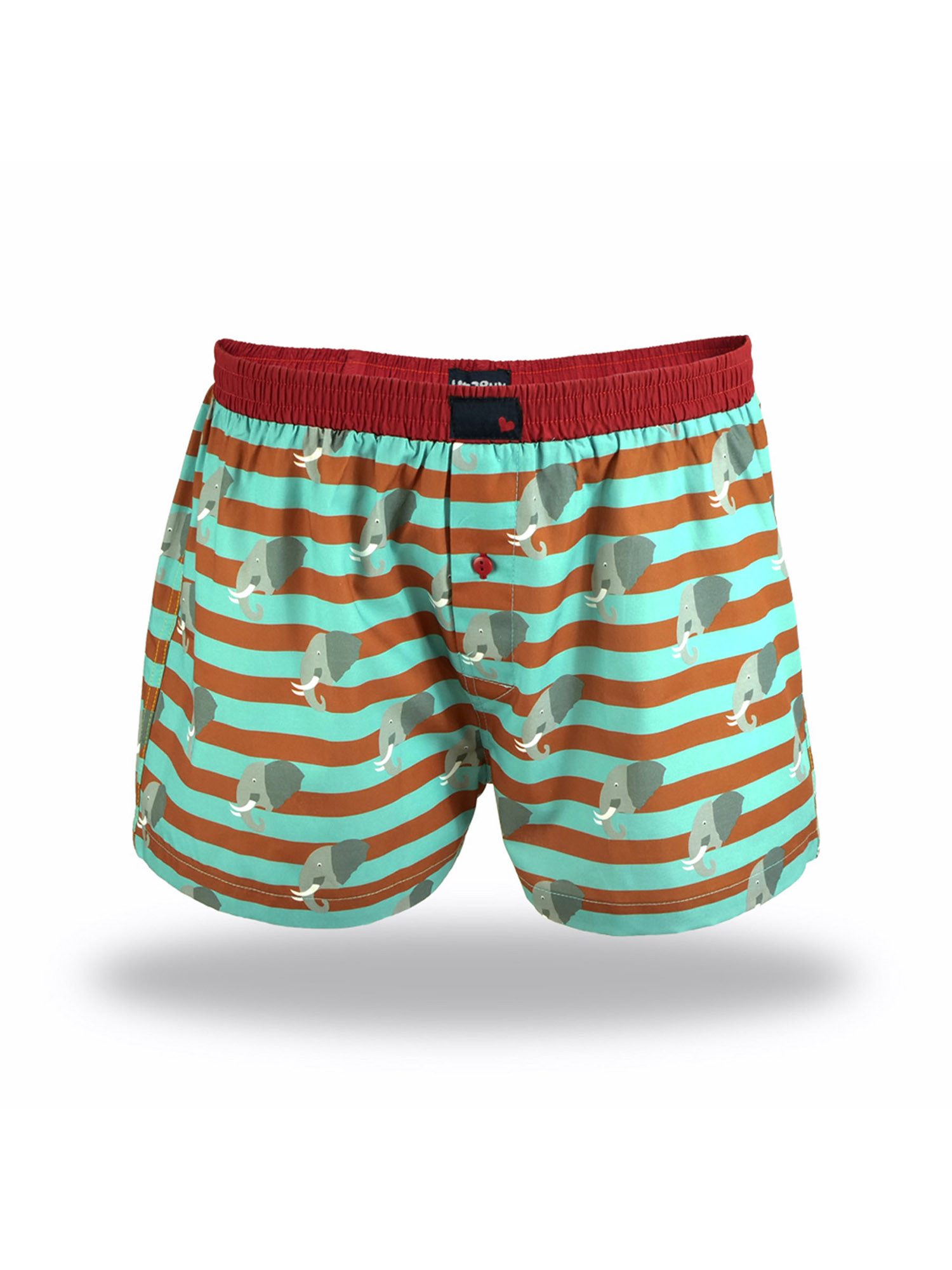 Unabux Boxershorts Blau mit Motiv günstig online kaufen