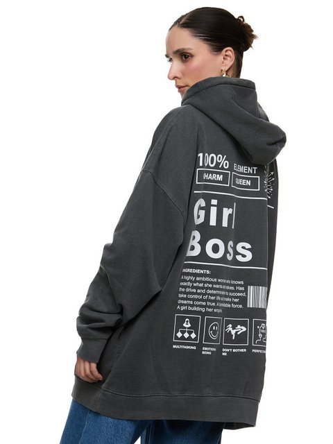 Worldclassca Hoodie Worldclassca Oversized Print GIRL BOSS Hoodie Kapuzenpu günstig online kaufen