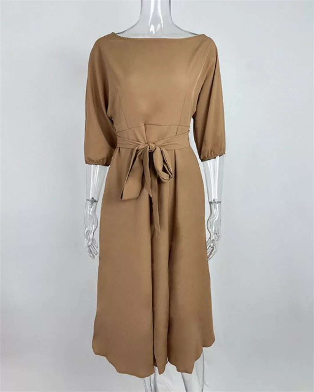 AFAZ New Trading UG Druckkleid Damenkleid mit unregelmäßigem Taillensaum un günstig online kaufen