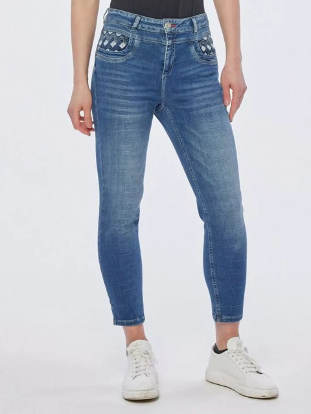 Christian Materne Skinny-fit-Jeans Denim-Hose koerpernah mit figurbetonter günstig online kaufen