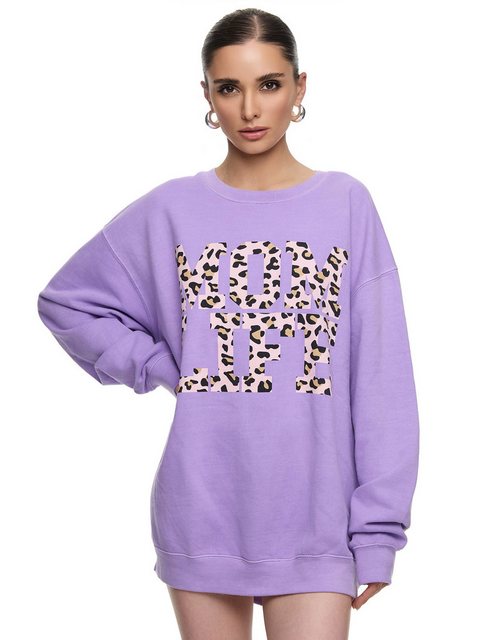 Worldclassca Sweatshirt Worldclassca Oversized Sweatshirt MOM LIFE Print La günstig online kaufen