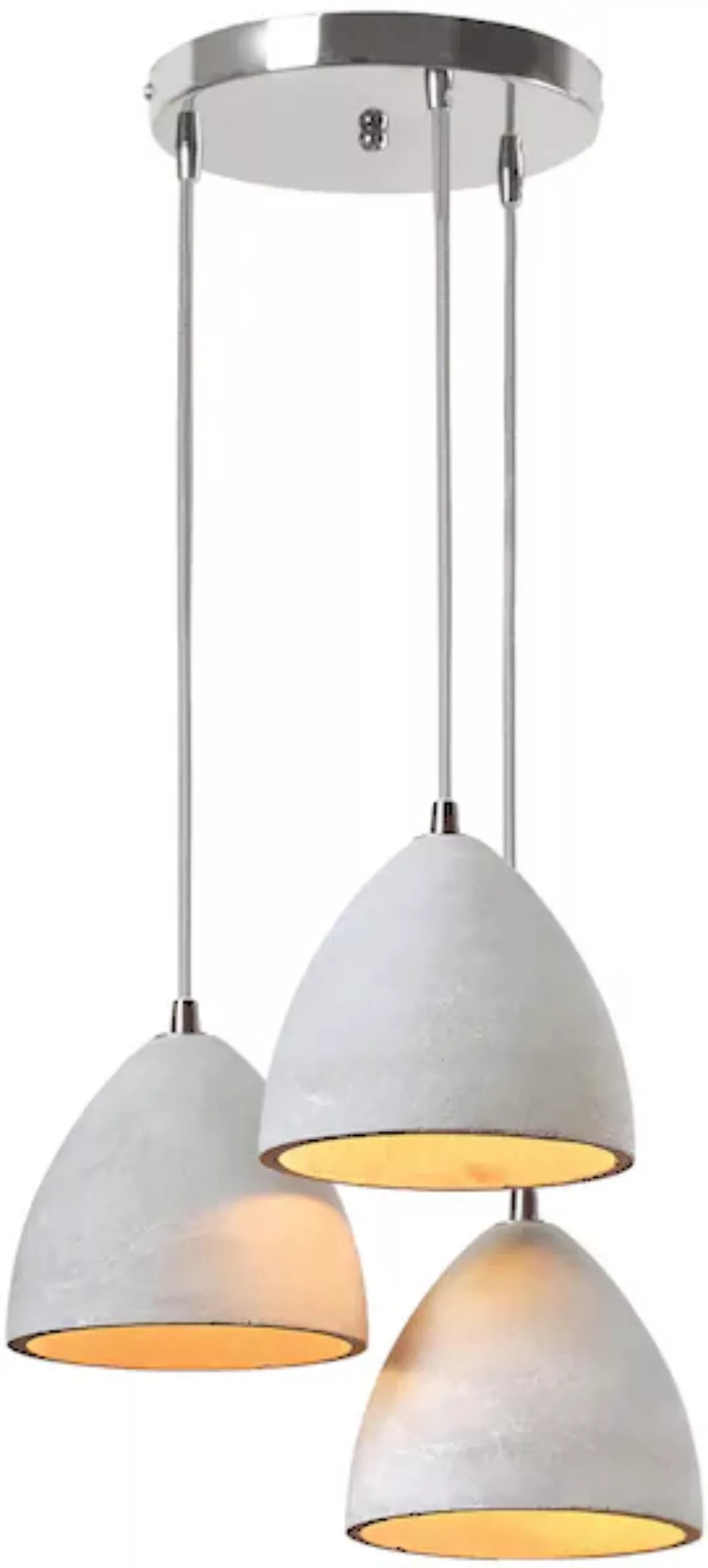 SalesFever Hängeleuchte »Thea«, 3 flammig-flammig, 3x Lampenschirme aus Bet günstig online kaufen