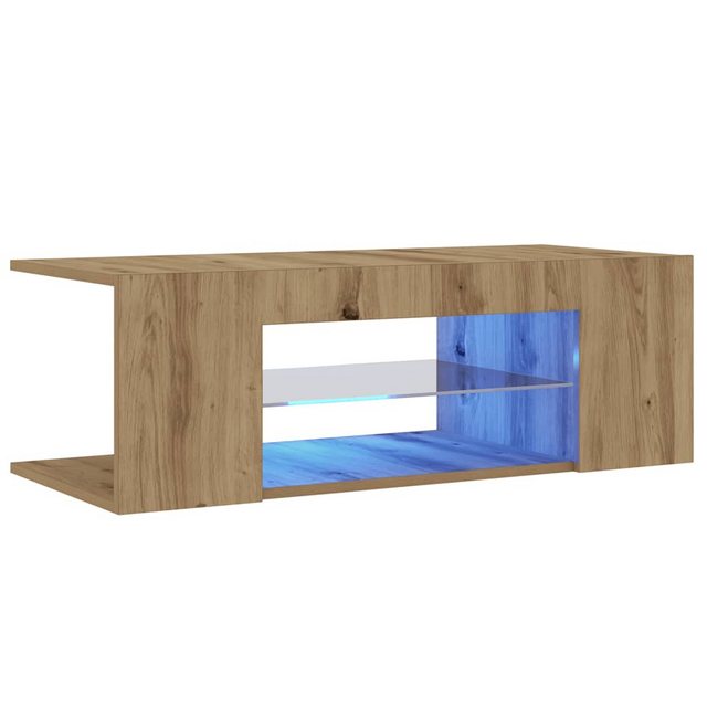 vidaXL Schrankmodule TV-Schrank mit LED-Leuchten Artisan-Eiche 90x39x30 cm günstig online kaufen