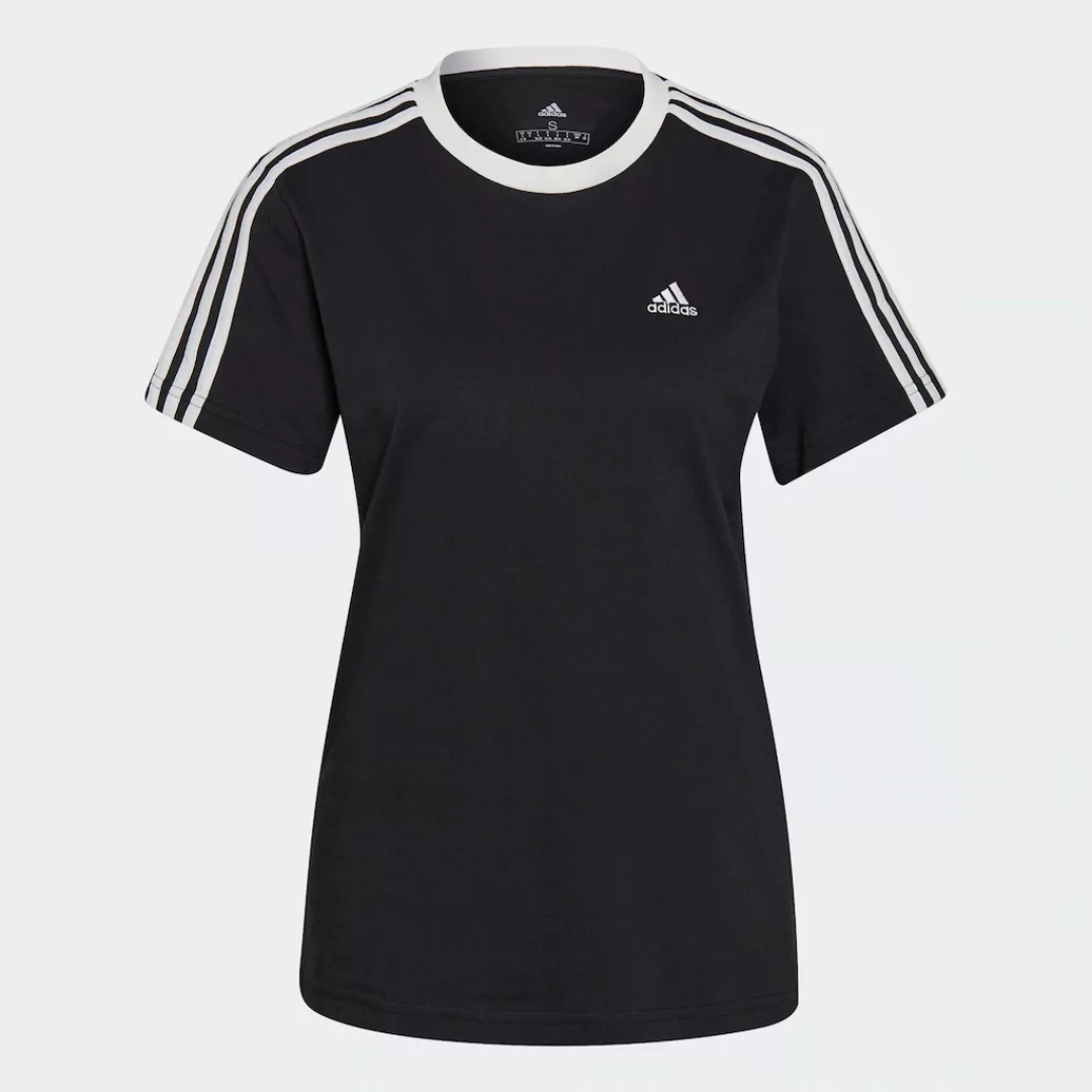 Adidas 3 Stripes Bf Kurzarm T-shirt L Violet Tone / White günstig online kaufen