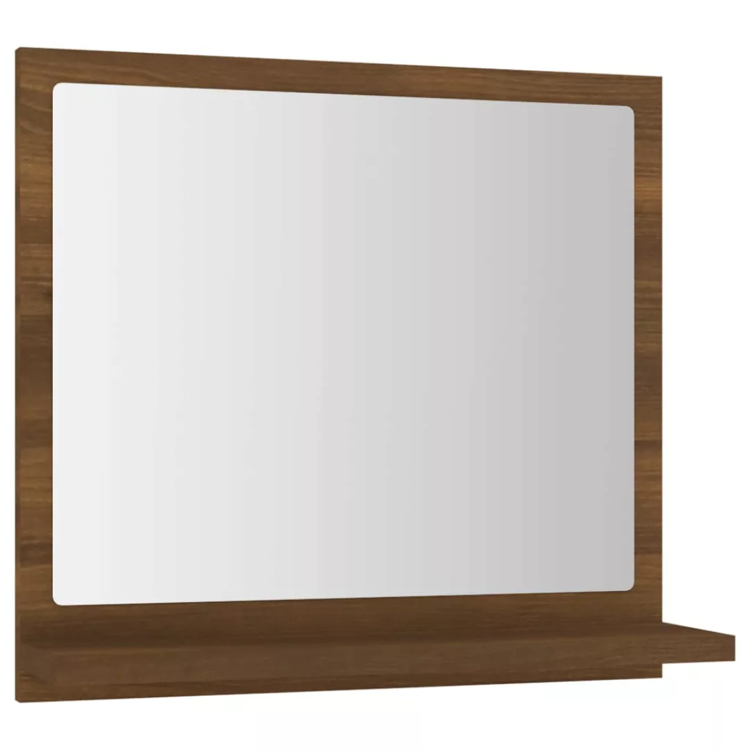 Vidaxl Badspiegel Braun Eichen-optik 40x10,5x37 Cm Holzwerkstoff günstig online kaufen