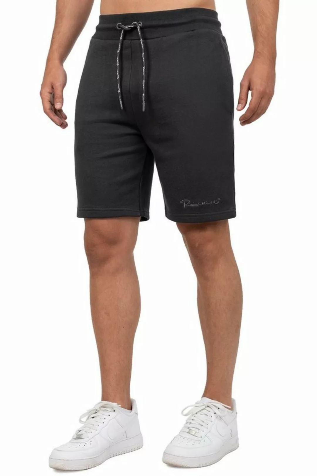 Reichstadt Shorts Basic Casual Kurze Hose 23RS036 Black 5XL mit Stitching a günstig online kaufen