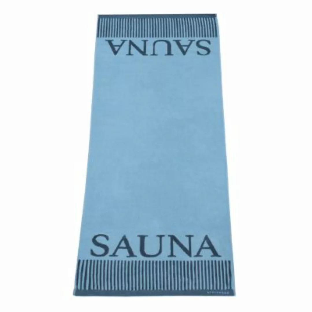SCHIESSER Saunatuch Rom 100% Baumwolle hellblau Gr. 75 x 200 günstig online kaufen