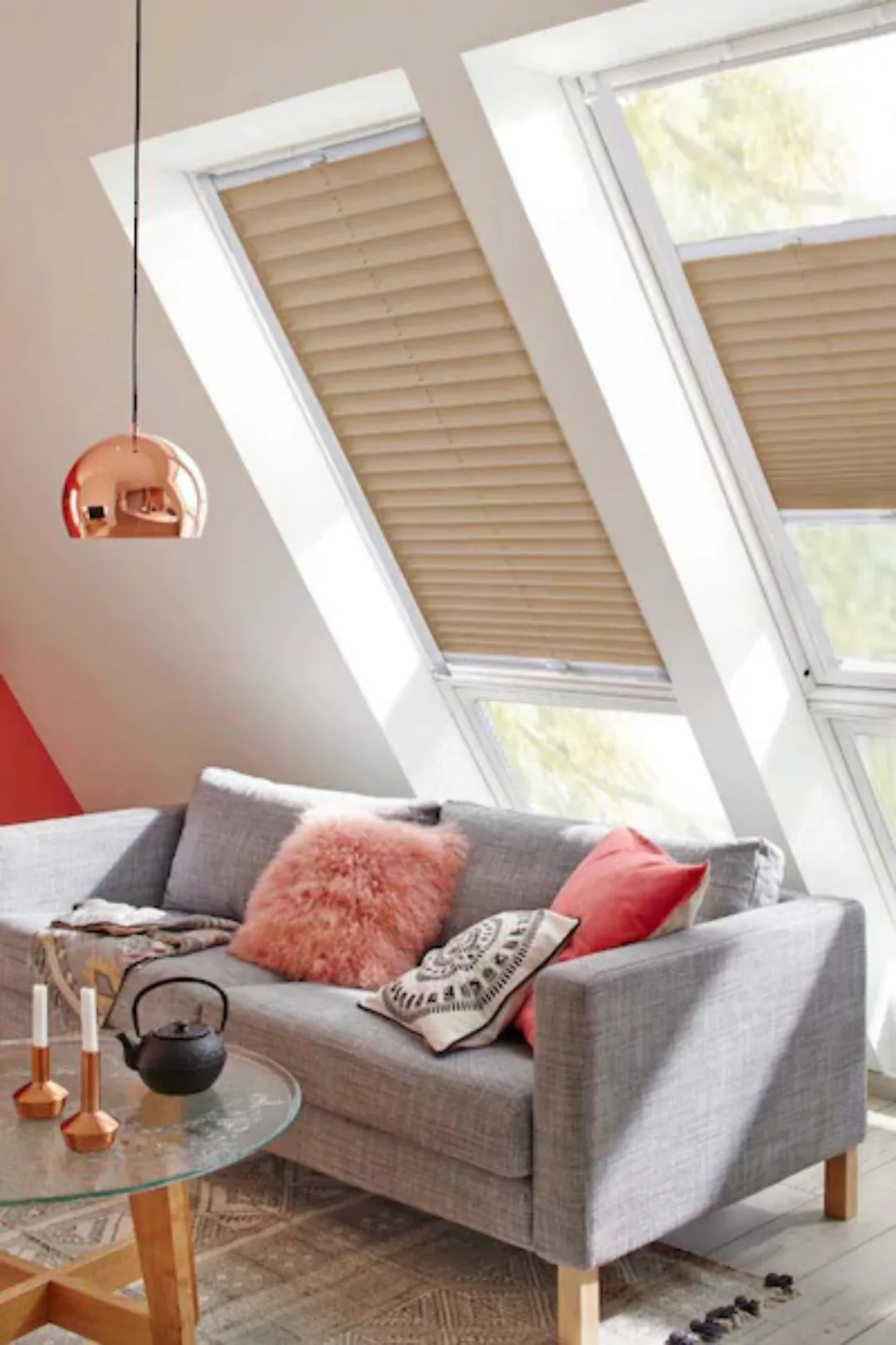 sunlines Dachfensterplissee »Classic Style Crepe«, Lichtschutz, verspannt, günstig online kaufen