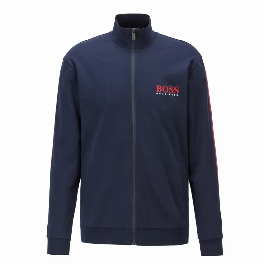 HUGO BOSS Herren Sweat-Jacke - Authentic Jacket Z, Loungewear, Zipper Dunke günstig online kaufen