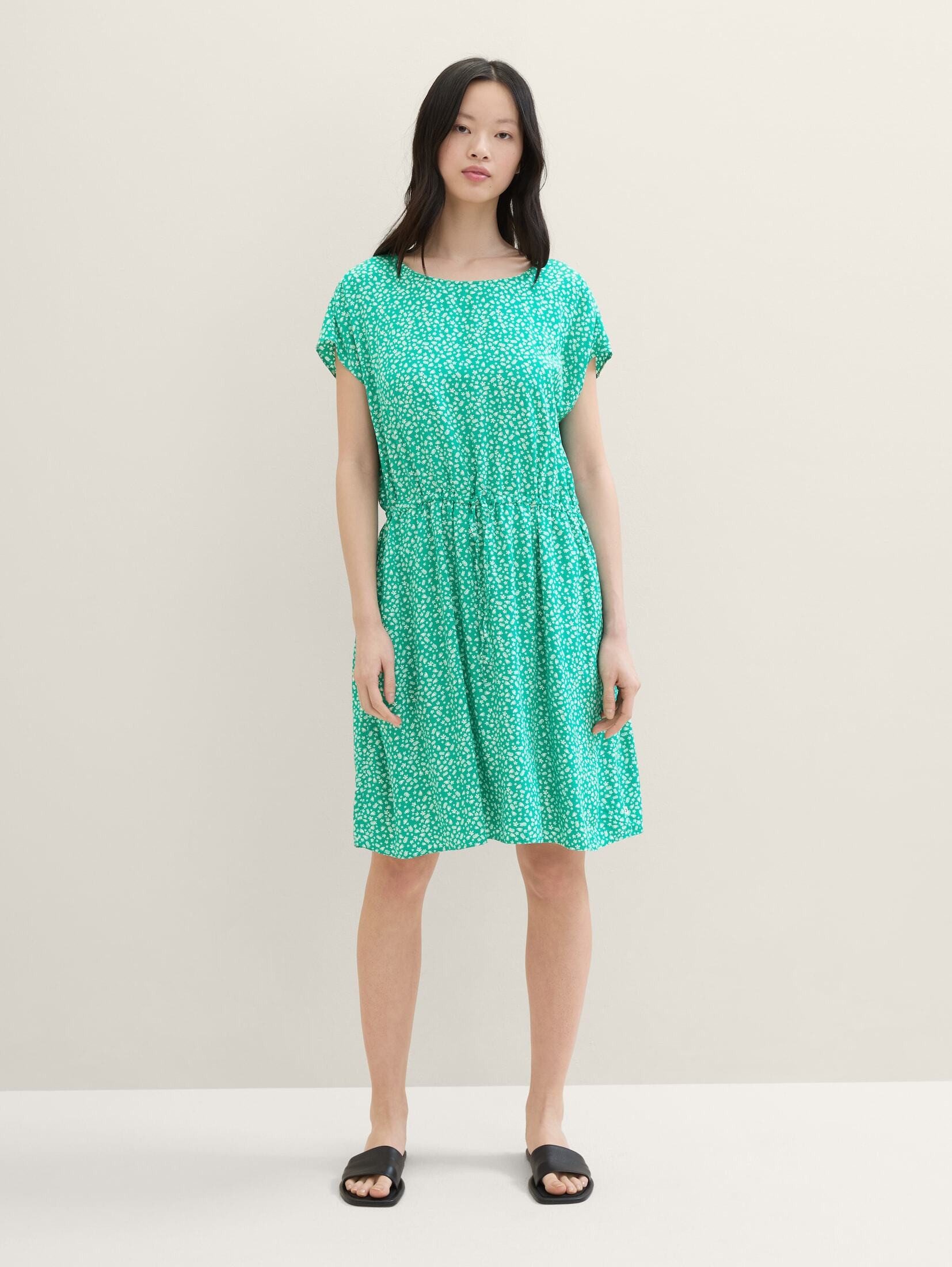 TOM TAILOR Denim Druckkleid im Midi-Look günstig online kaufen