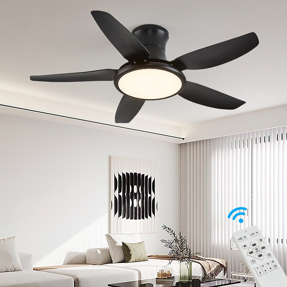 Eurotondisplay Deckenventilator Deckenventilator LED Beleuchtung 6 günstig online kaufen
