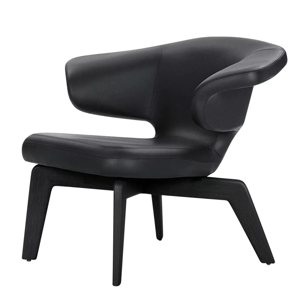 ClassiCon - Munich Lounge Chair Sessel - schwarz/Classic Leder/Gestell schw günstig online kaufen