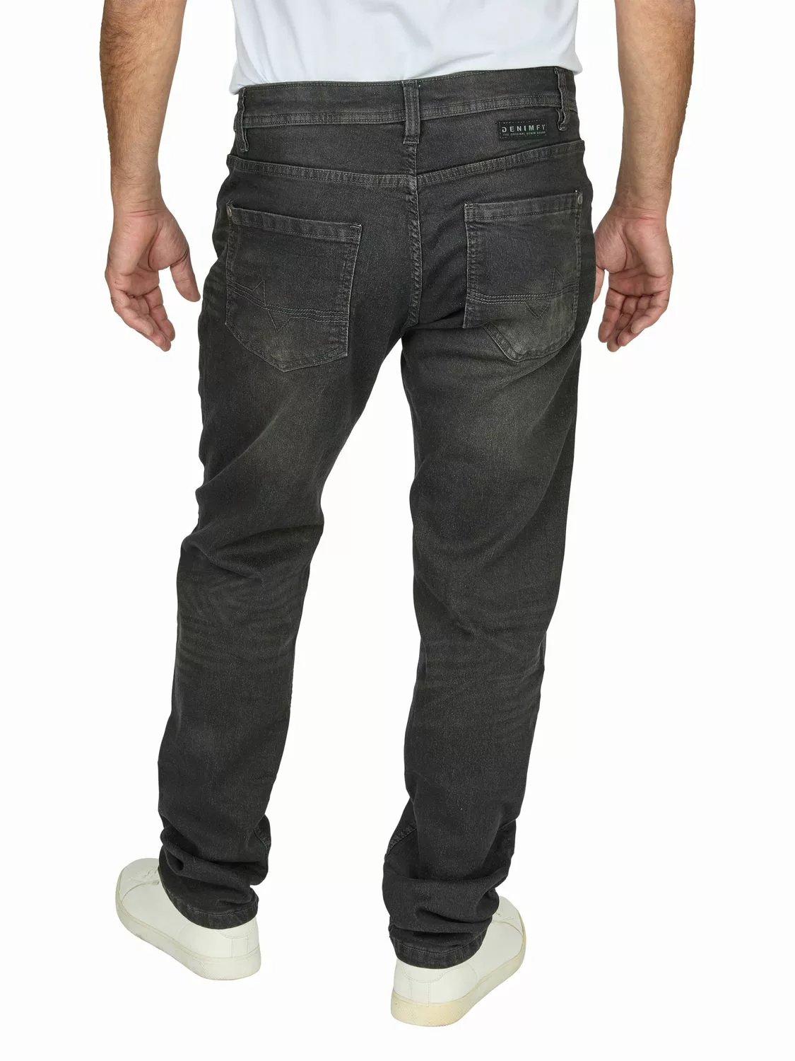 DENIMFY Sweat Jeans Herren Stretch Straight Fit DFAlvin günstig online kaufen