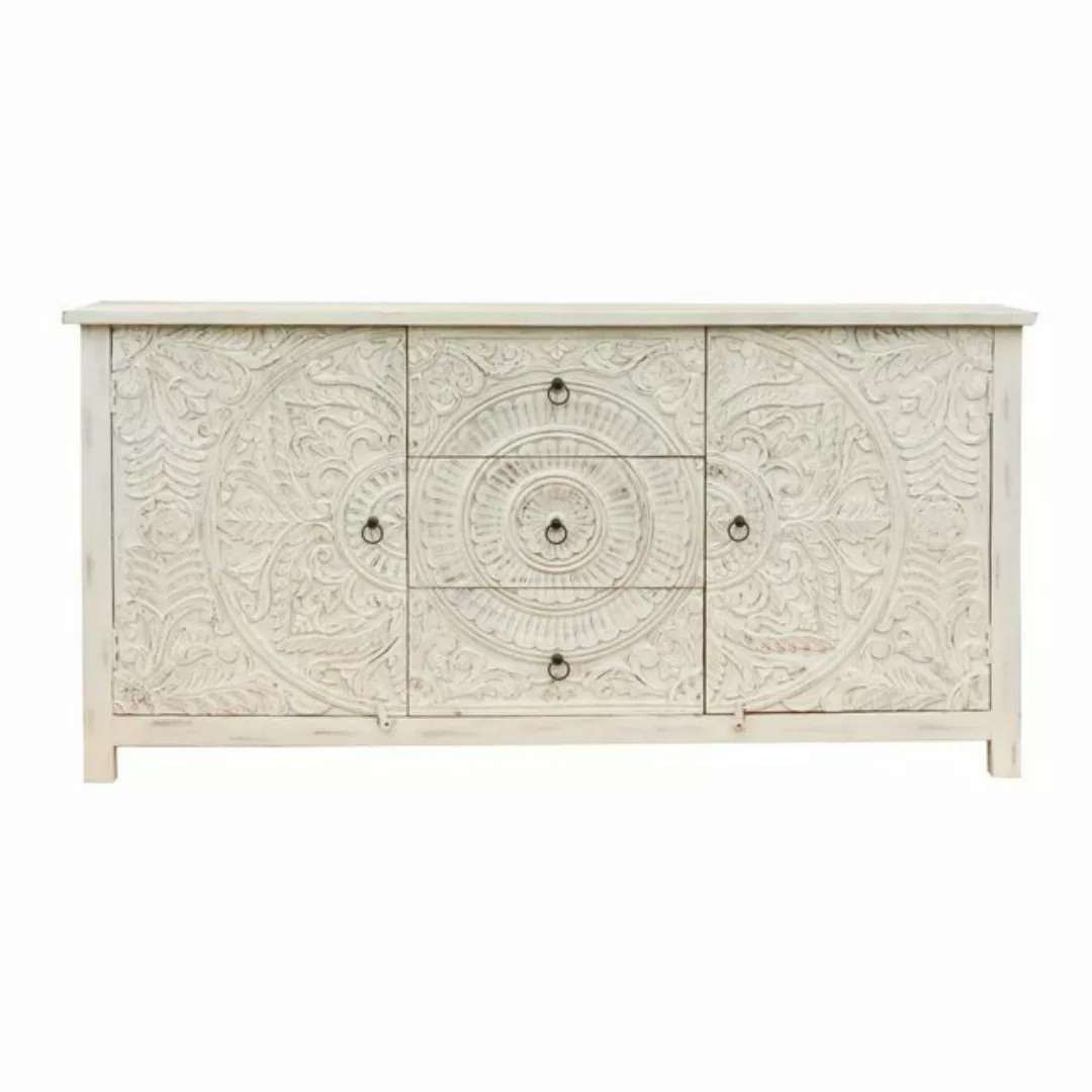 Oriental Galerie Unterschrank Indien Sideboard Nanda Weiß 180 cm günstig online kaufen