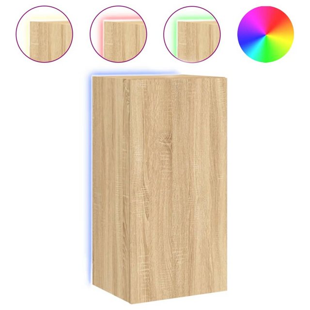 vidaXL TV-Schrank TV Schrank Hängeschrank Wandschrank Lowboard mit LED Leuc günstig online kaufen