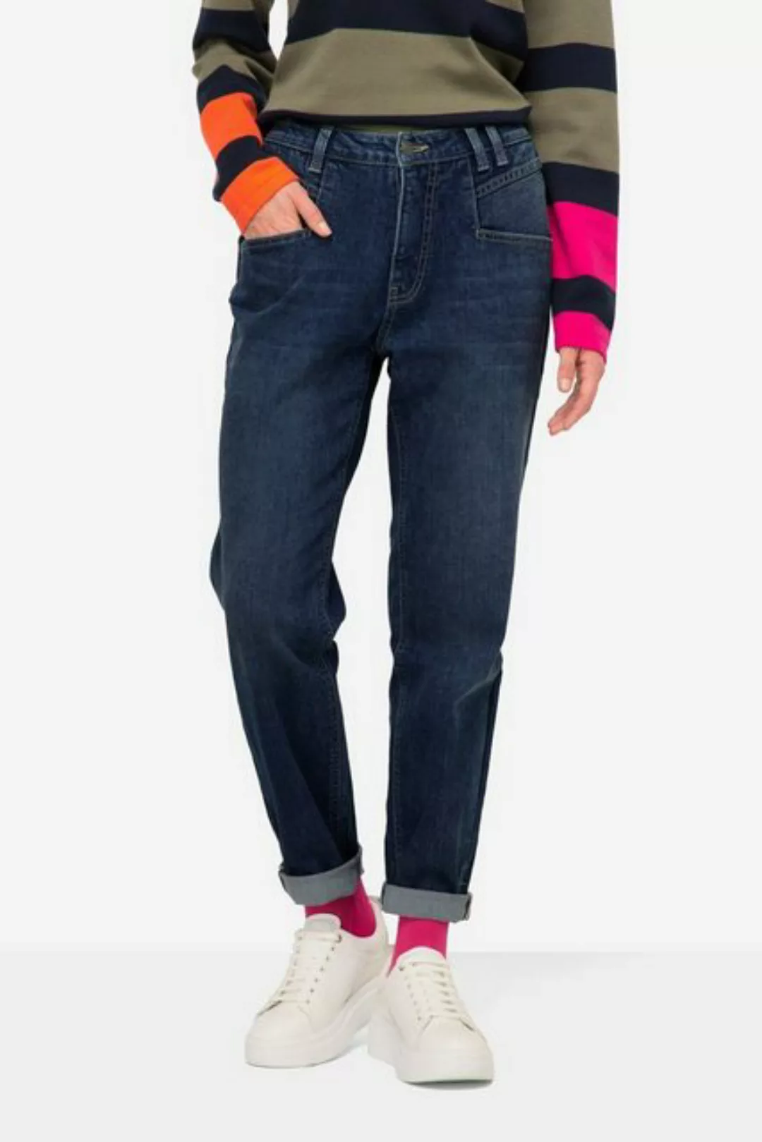 Laurasøn Regular-fit-Jeans Karotten-Jeans weite Passform 5-Pocket-Form günstig online kaufen