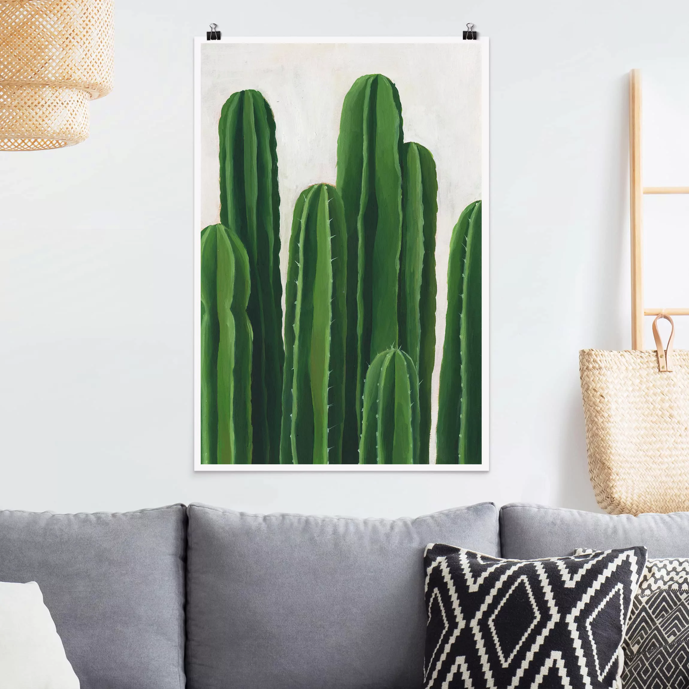 Poster Blumen - Hochformat Lieblingspflanzen - Kaktus günstig online kaufen