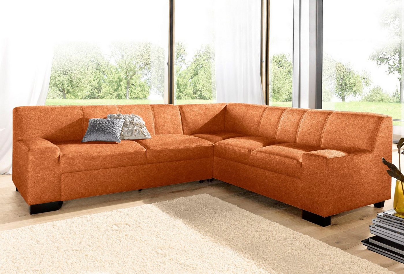 DOMO collection Ecksofa "Norma Top L-Form", wahlweise mit Bettfunktion günstig online kaufen