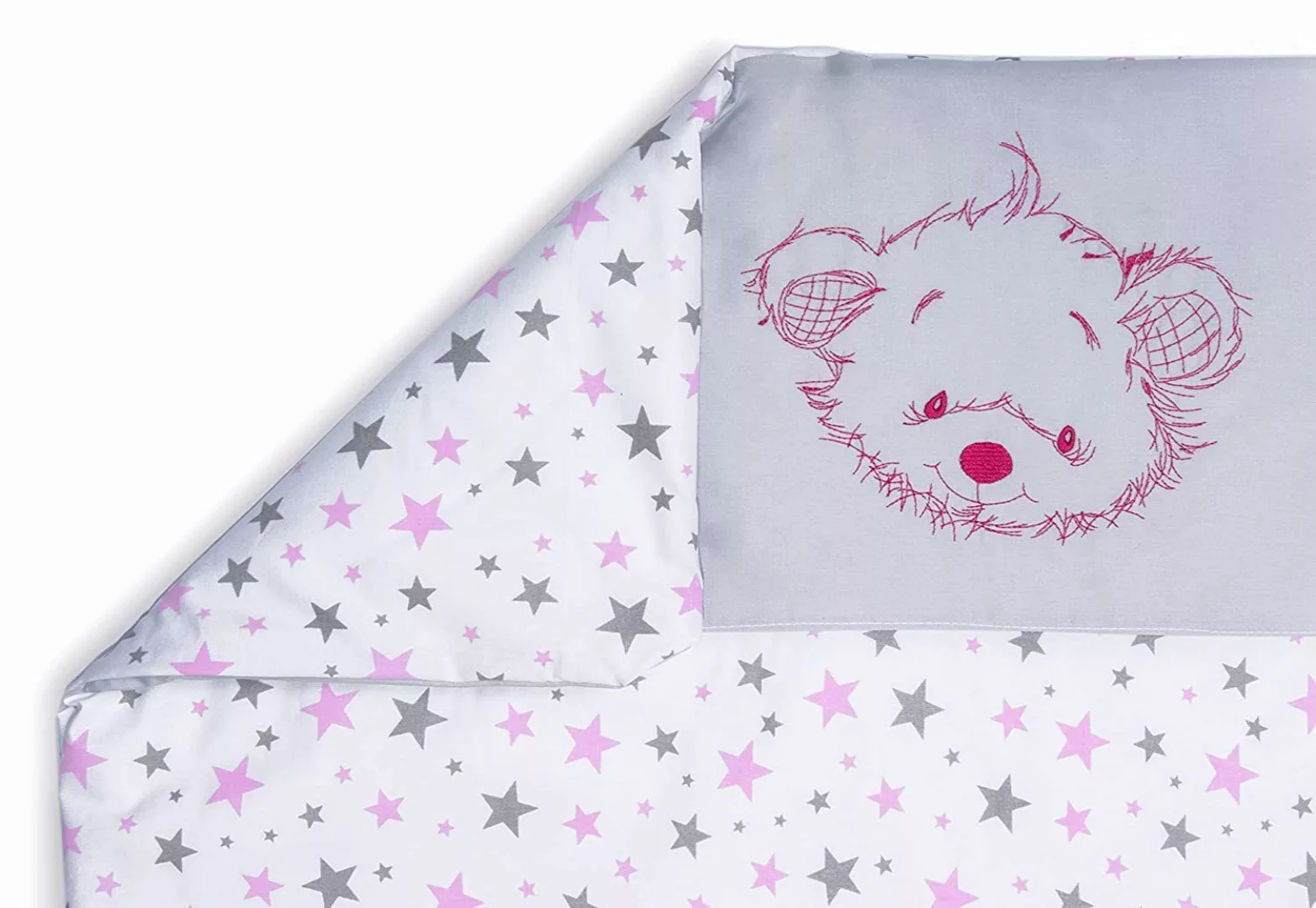 Amilian Babybettwäsche Kinderwagenset - 2tlg. Kinderbettwäsche günstig online kaufen