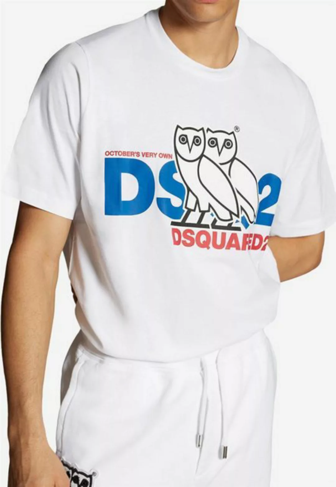 Dsquared2 Print-Shirt Dsquared2 D2 x OVO T-Shirt White günstig online kaufen